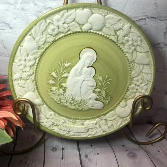 Vintage Metlox potteries the first noel plate 1973 - Picture 2 of 6